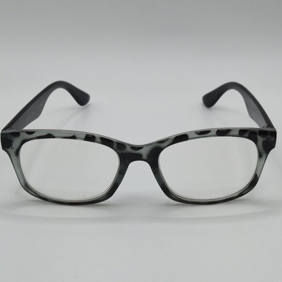 Women's Reading Glasses Gray Leopard Print Clear Frame 1.75+ - Picture 1 of 15